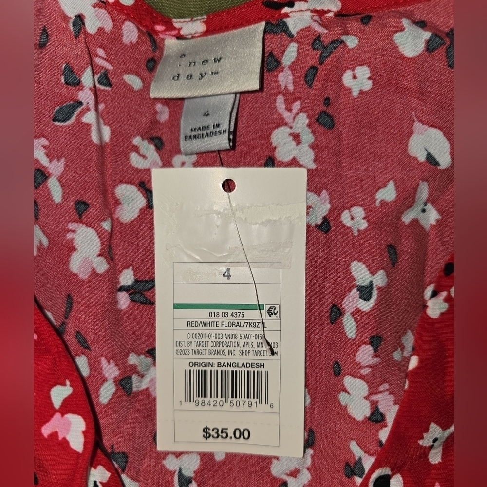 Womens A New Day Red Flutter Sleeve Maxi Dress, Size 4, NWT!!! - Picture 3 of 3